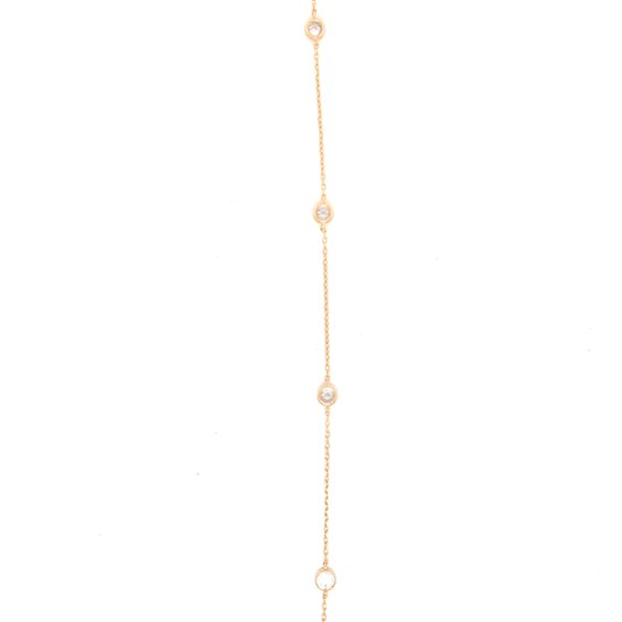 Fußring Kurshuni Dame in Silber Zircone KR204A-50RS - KR204A-50RS